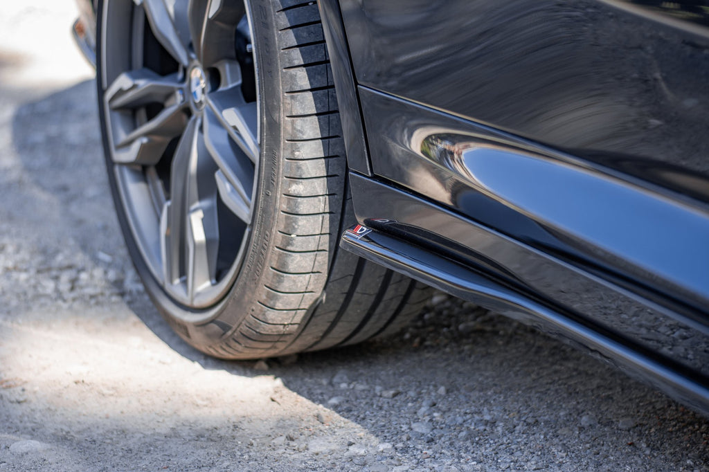 Maxton Design Street+ Seitenschweller Leisten passend für BMW X4 M-Paket G02 schwarz Hochglanz