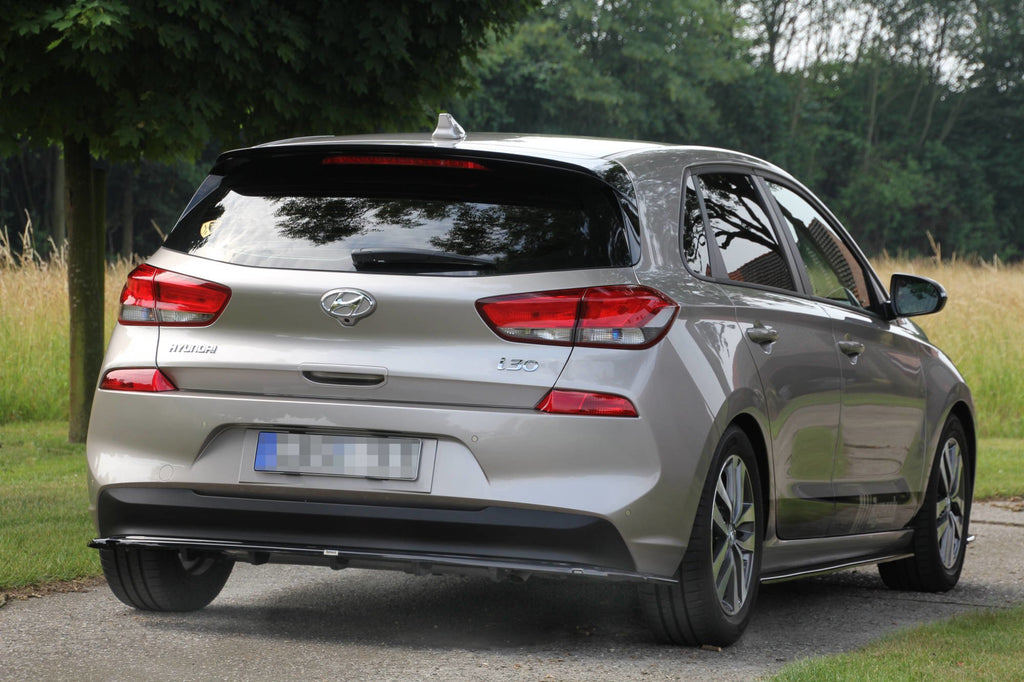 Maxton Design Heckansatz im DTM LOOK HYUNDAI I30 MK3 HATCHBACK schwarz Hochglanz für Hyundai I 30 Mk3