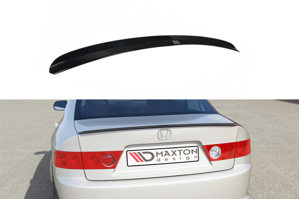 Maxton Design Spoiler CAP passend für HONDA ACCORD VII TYPE-S schwarz Hochglanz