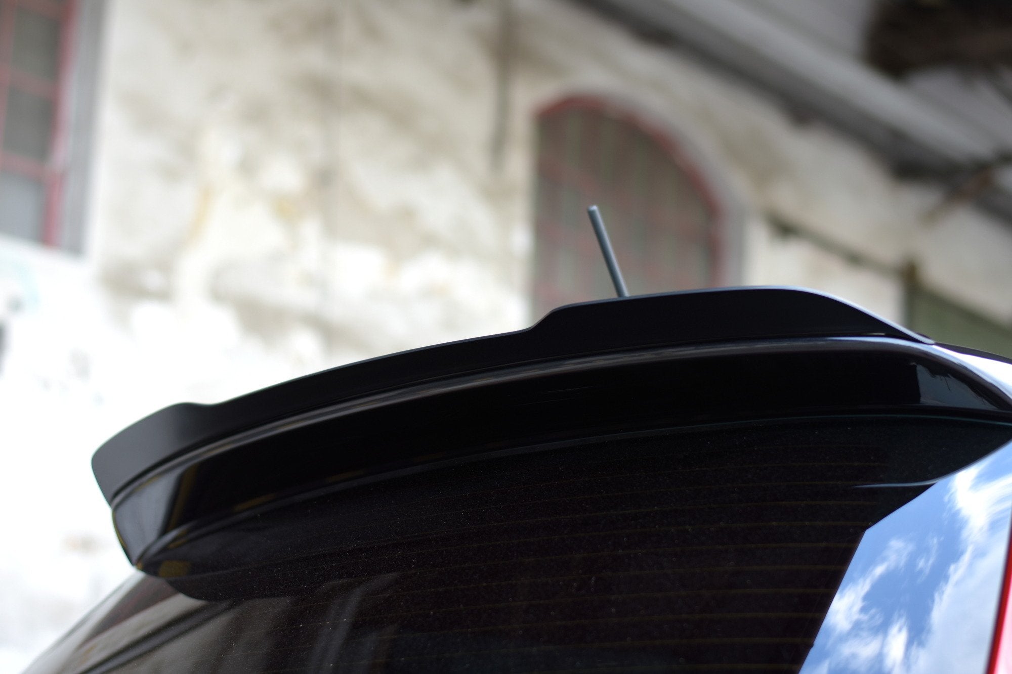 Maxton Design Spoiler CAP passend für Skoda Fabia RS Mk2 schwarz Hochglanz
