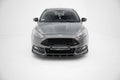 Maxton Design Street+ Spoilerlippe Front Ansatz V.6 passend für Ford Focus ST Mk3 Facelift schwarz Hochglanz