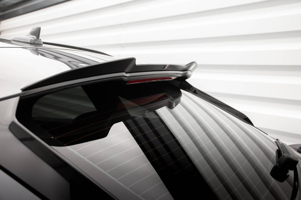 Maxton Design Höher Spoiler CAP passend für Audi SQ5 / Q5 S-Line Sportback Mk2 Facelift schwarz Hochglanz