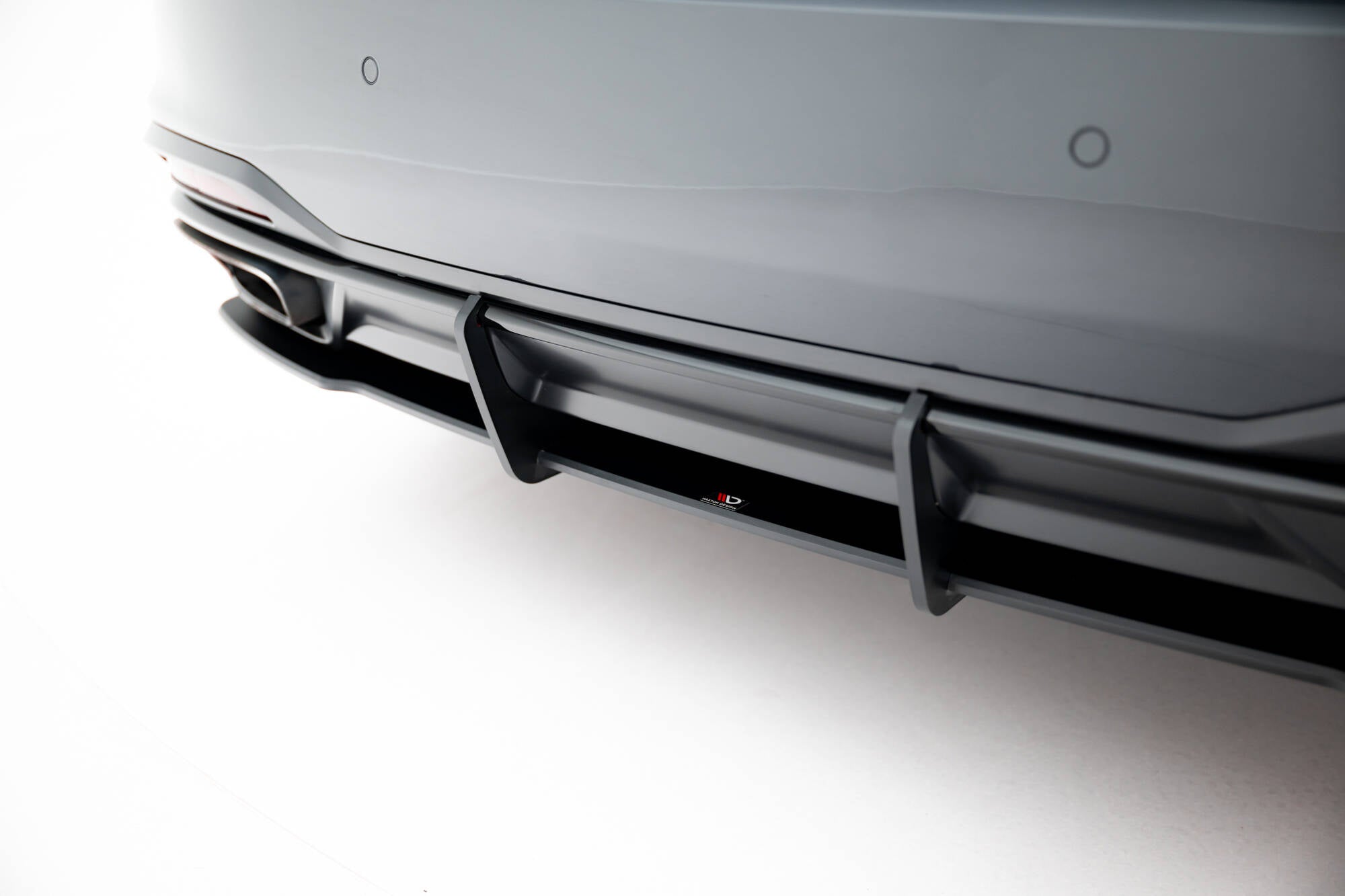 Maxton Design Street Pro Heckschürze + Flaps passend für Audi A5 F5 Facelift schwarz Hochglanz