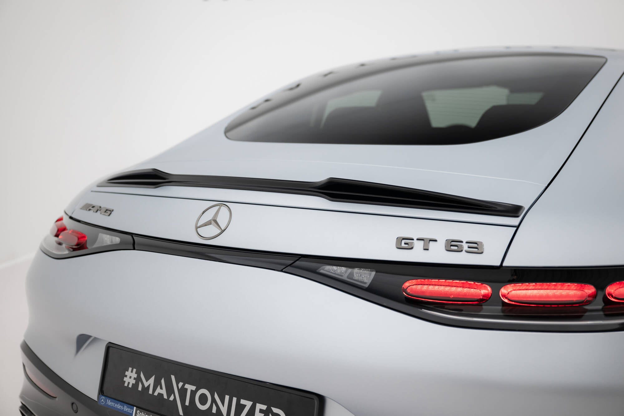 Maxton Design Spoiler CAP 3D passend für Mercedes-AMG GT 43 / 63 / 55 / 63 S E Performance C192 schwarz Hochglanz