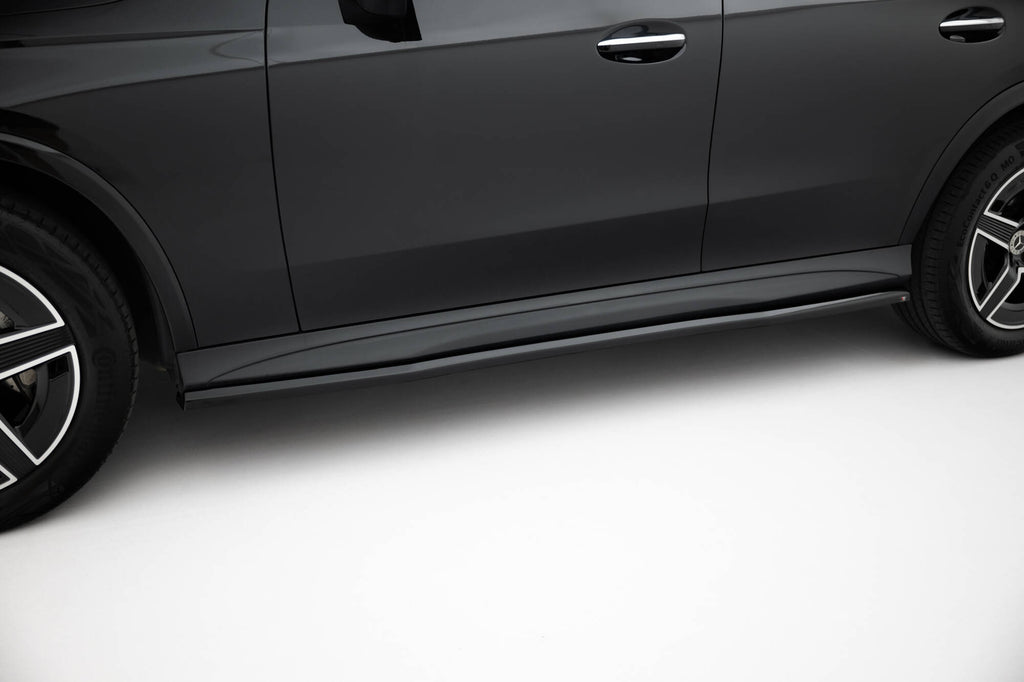 Maxton Design Street+ Seitenschweller Leisten passend für Mercedes-Benz GLC Coupe AMG-Line C254 schwarz Hochglanz