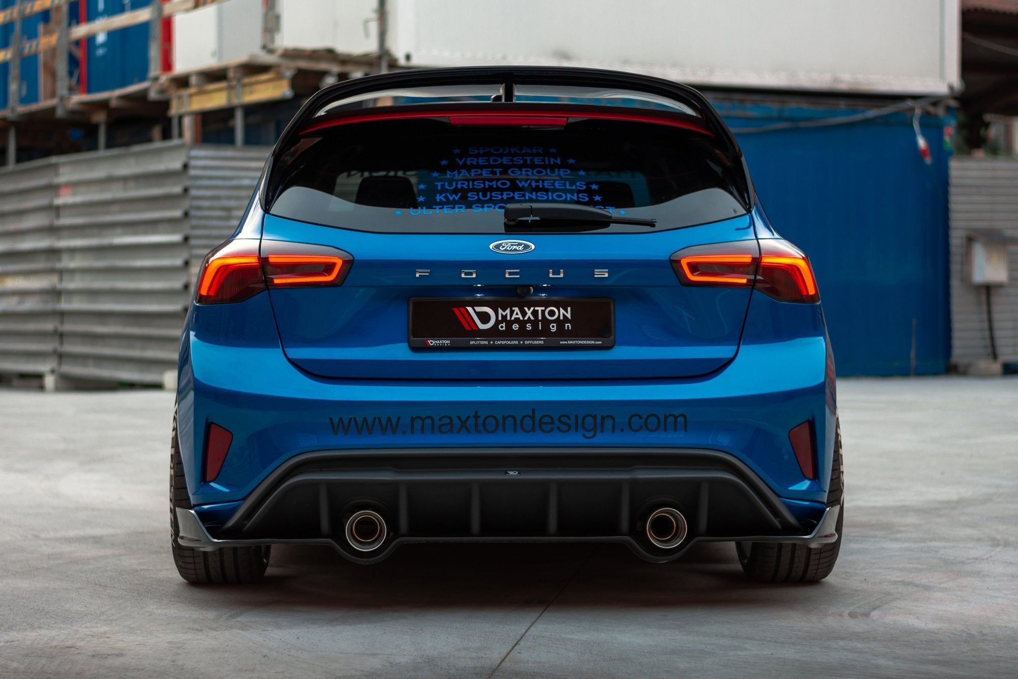 Maxton Design Heck Diffusor Ford Focus Hatchback St-line Mk4 für Ford Focus St-Line