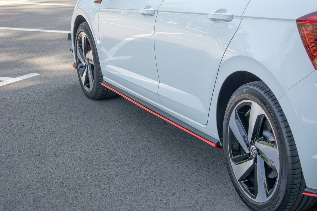 Maxton Design Side Skirts Diffusers VW Polo GTI / R-line Mk6 für Volkswagen Polo Mk6