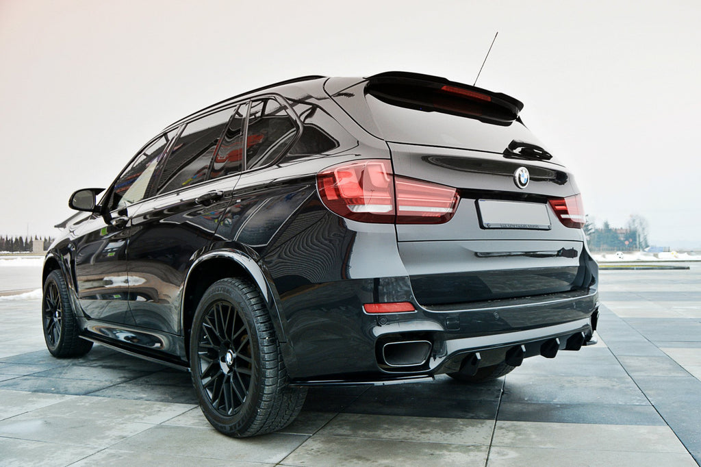 Maxton Design Diffusor Heck Ansatz für BMW X5 F15 M Paket schwarz matt