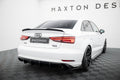 Maxton Design Heck Ansatz Flaps Diffusor V.2 passend für Audi A3 Limousine 8V Facelift schwarz Hochglanz