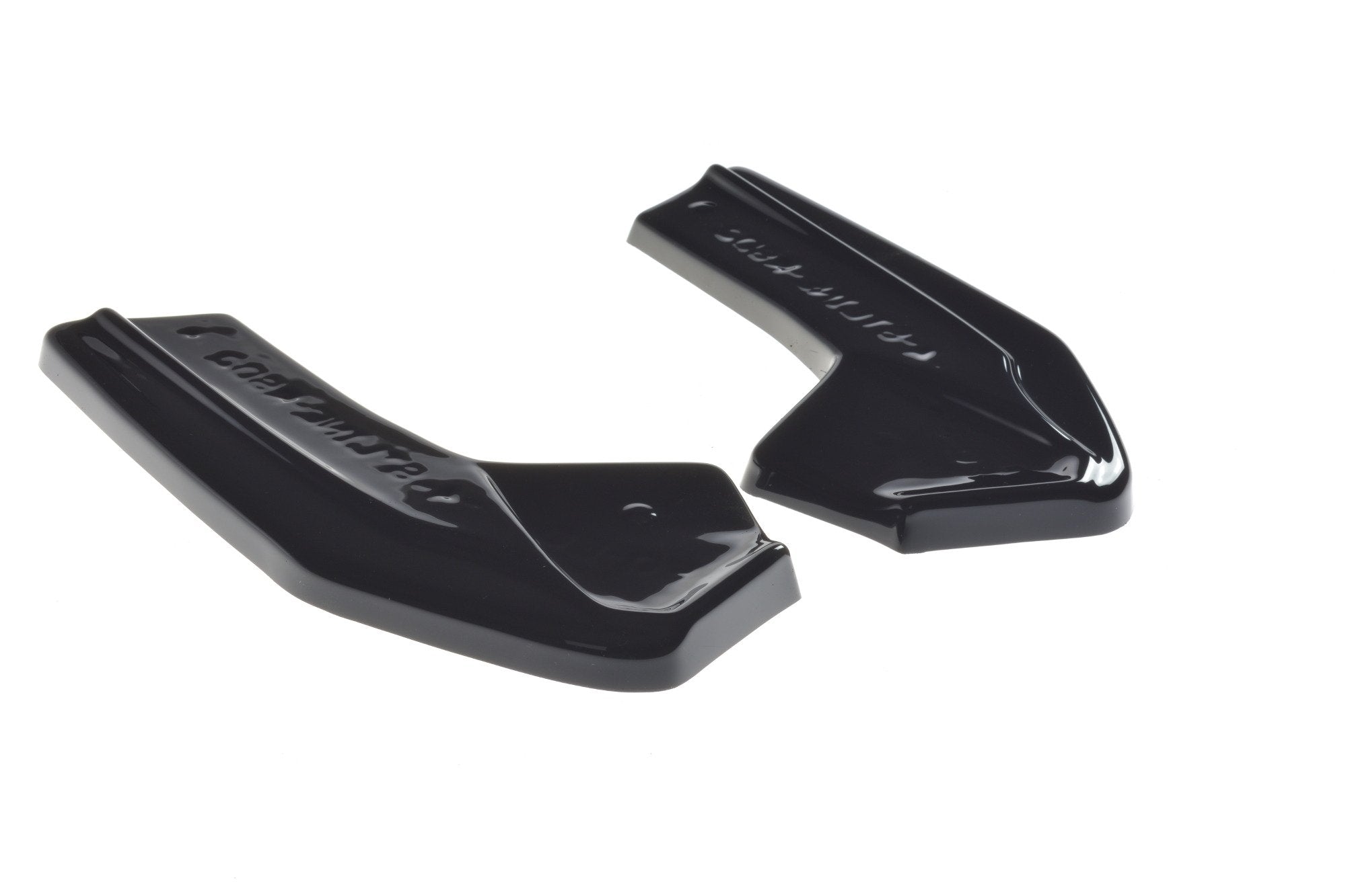 Maxton Design Heck Ansatz Flaps Diffusor V.2 passend für (Für heckansatz v.1) Ford Focus Hatchabck ST-Line schwarz Hochglanz