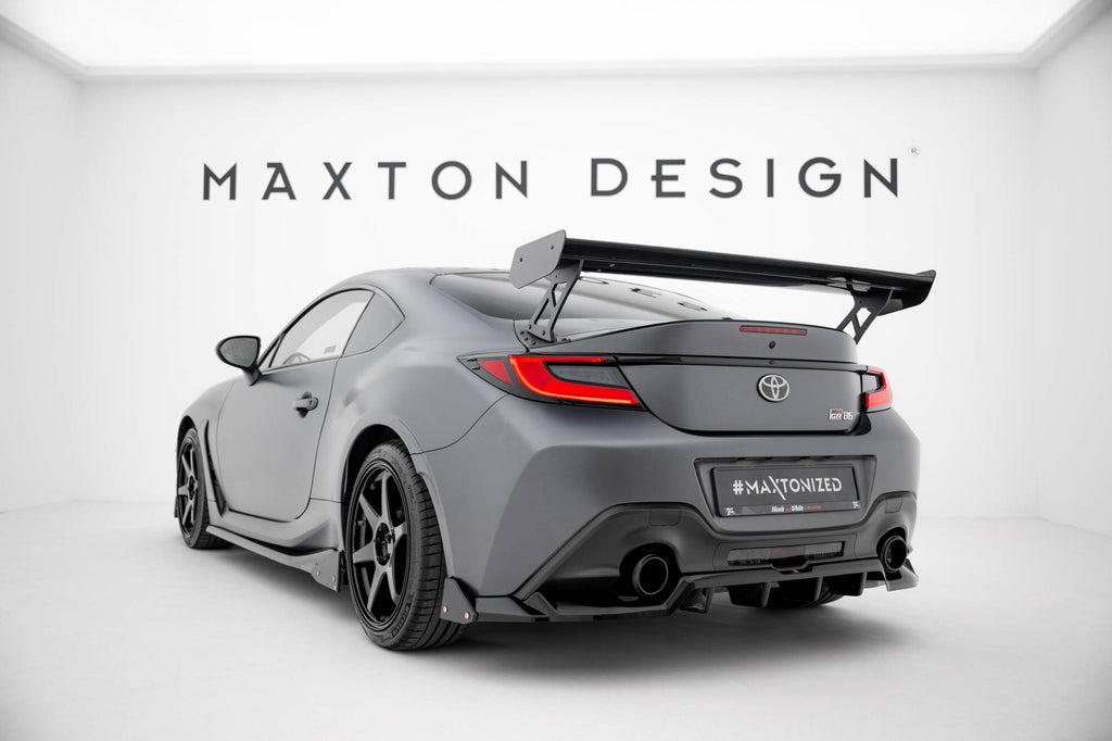 Maxton Design Carbon Spoiler With External Brackets Uprights Toyota GR86 / Subaru BRZ Mk2 für Toyota GR86 Mk1