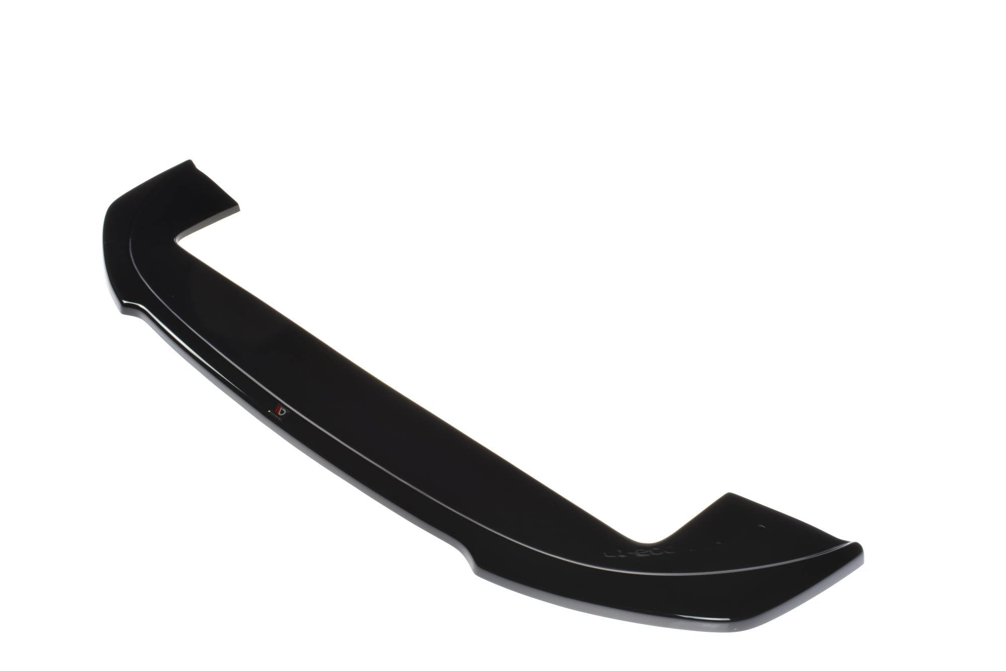 Maxton Design Street+ Spoilerlippe Front Ansatz V.2 passend für FIAT 500 HATCHBACK vor Facelift schwarz Hochglanz