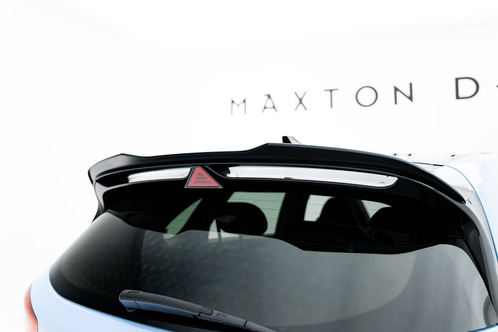 Maxton Design Spoiler CAP V.2 passend für Hyundai I30 N Hatchback Mk3 / Mk3 Facelift schwarz Hochglanz