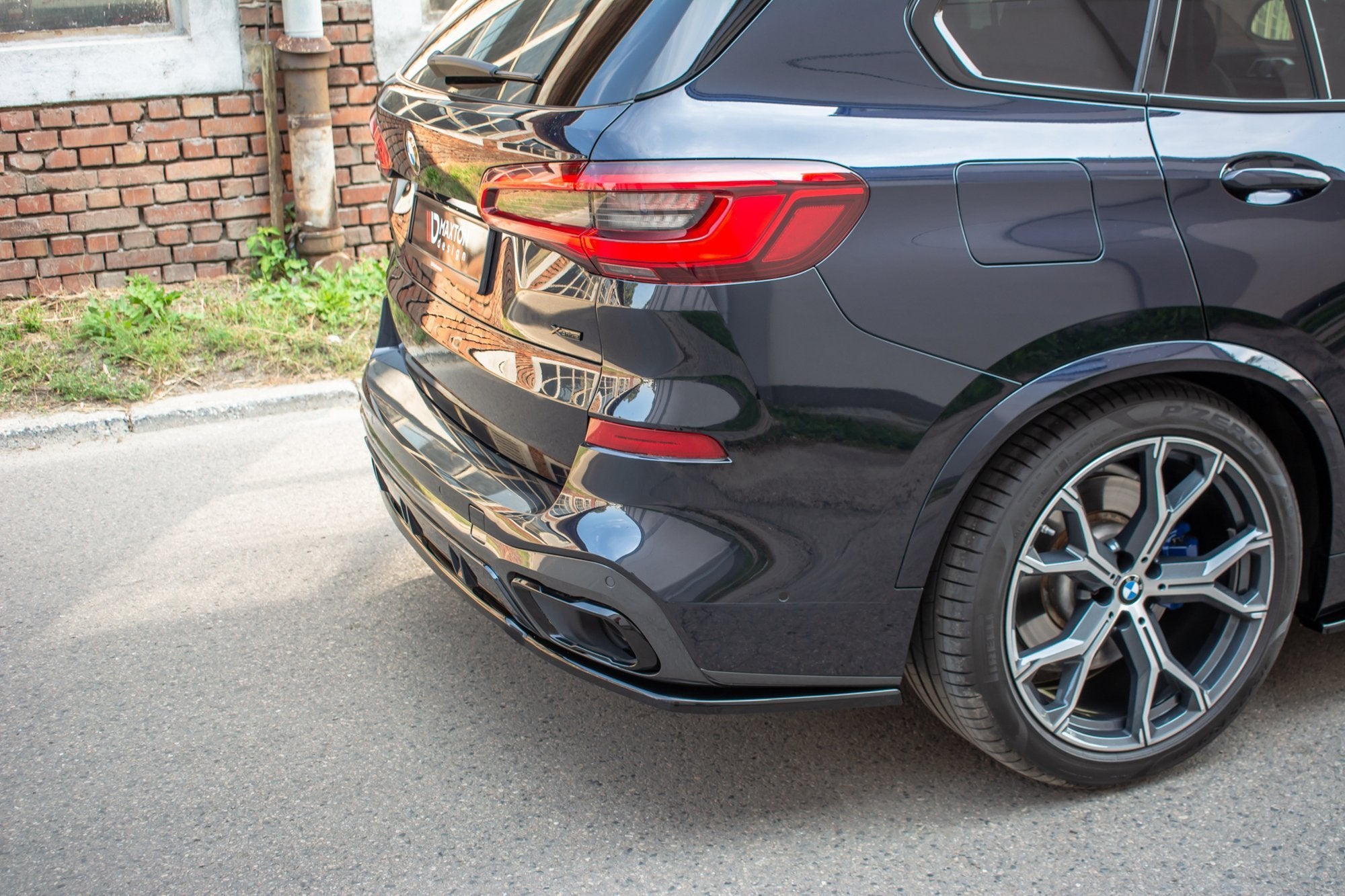Maxton Design Heckansatz BMW X5 G05 M Paket schwarz Hochglanz für BMW X5 G05