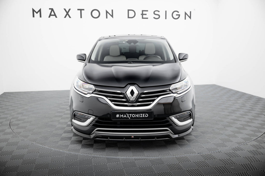 Maxton Design Street+ Spoilerlippe Front Ansatz passend für Renault Espace Mk5 schwarz Hochglanz