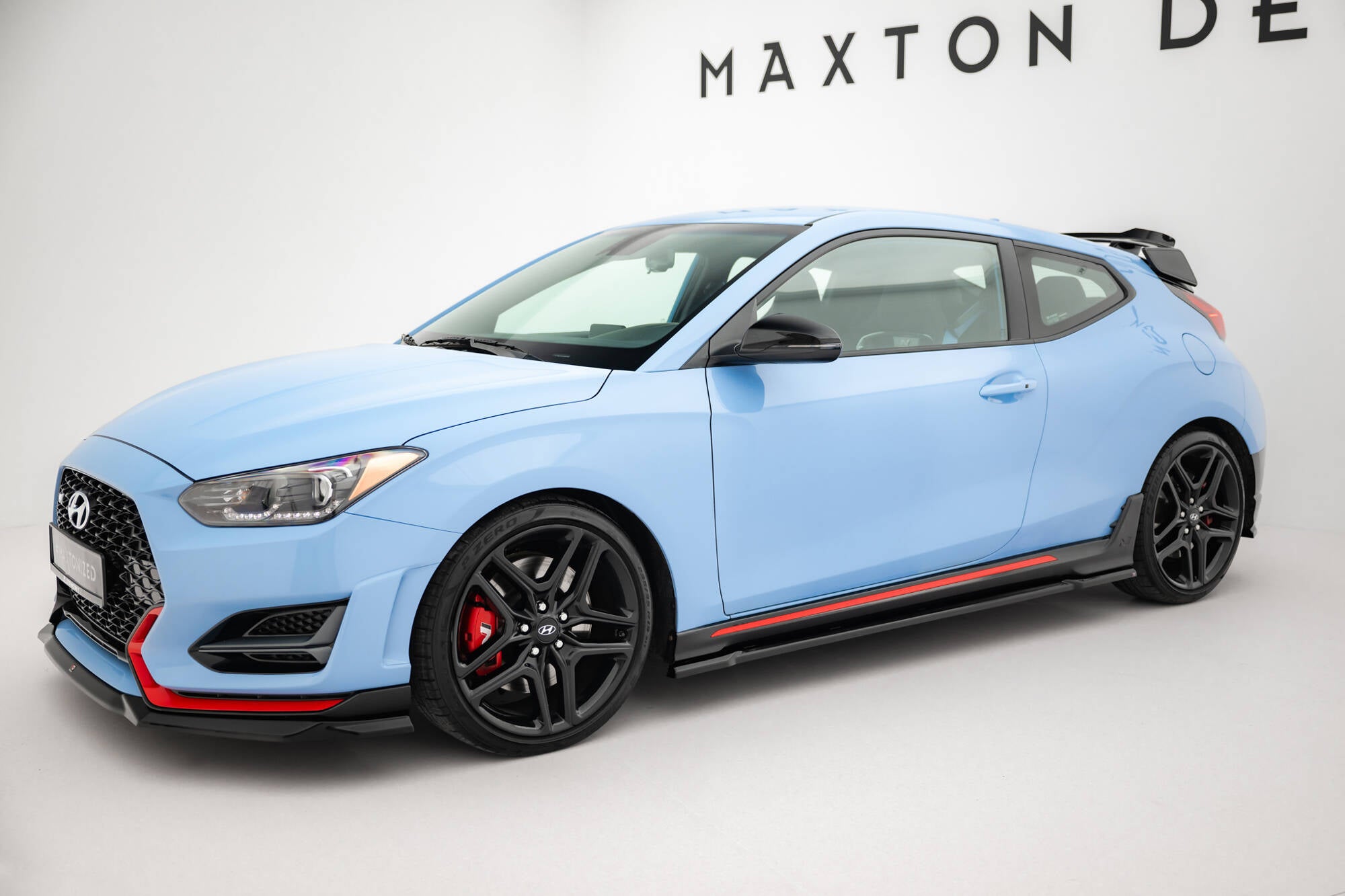 Maxton Design Street+ Seitenschweller Leisten passend für Hyundai Veloster N Mk2 schwarz Hochglanz
