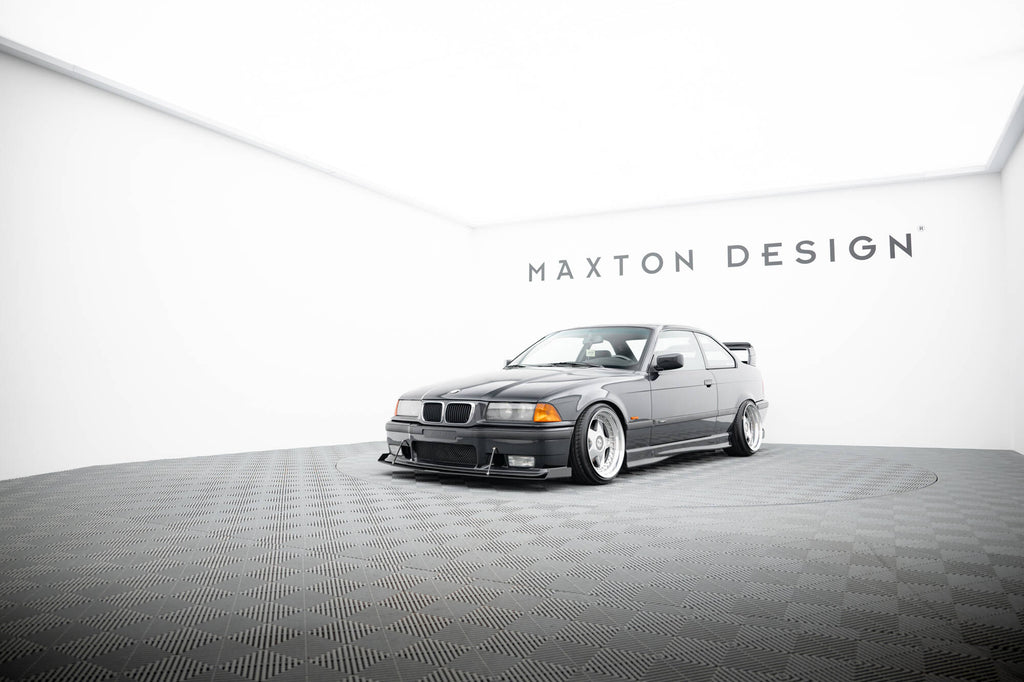 Maxton Design Racing Street+ Spoilerlippe Front Ansatz passend für BMW M3 / 3 M-Paket Coupe / Cabrio E36