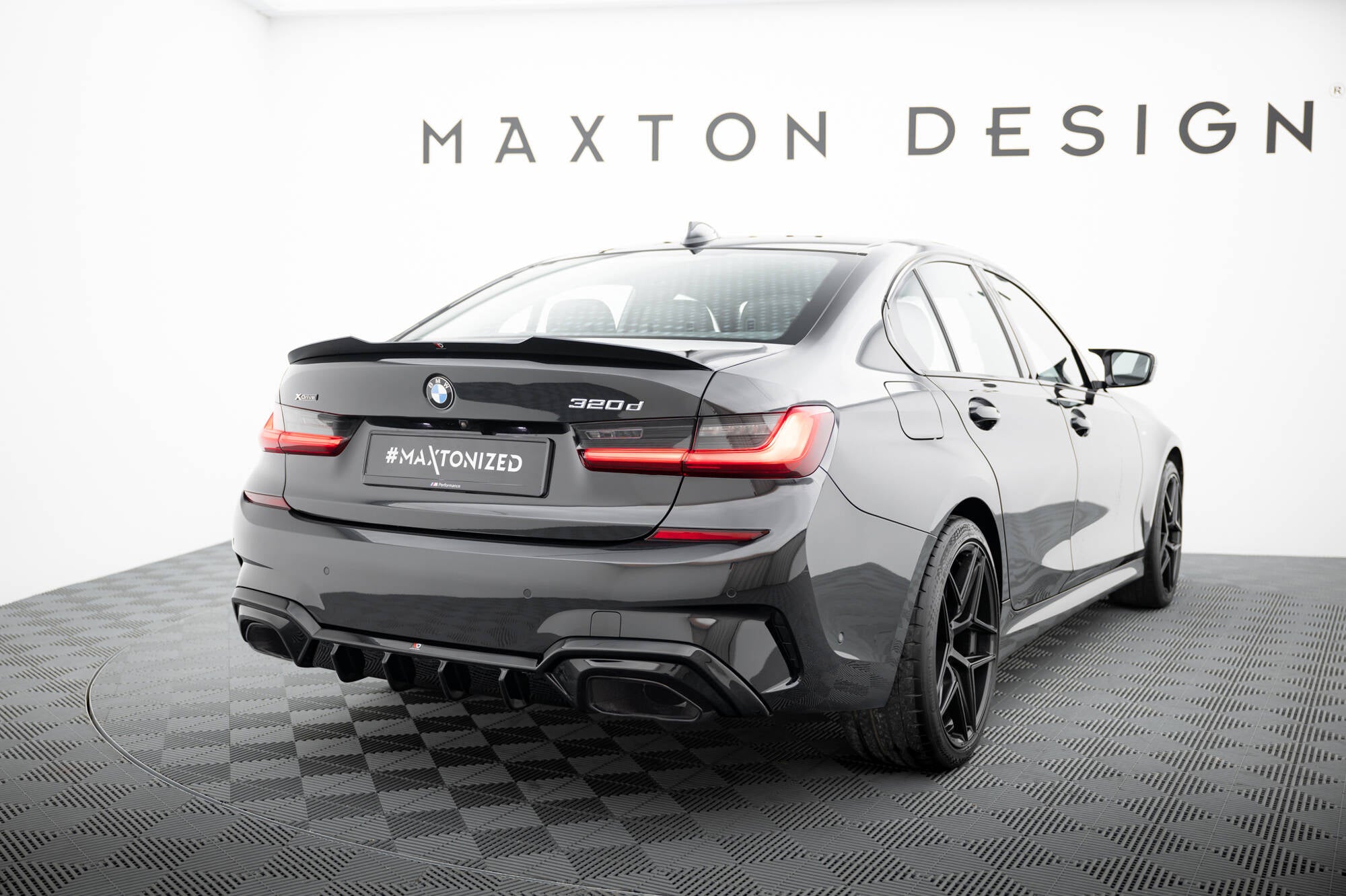 Maxton Design Diffusor Heck Ansatz passend für BMW M340i G20 / G21
