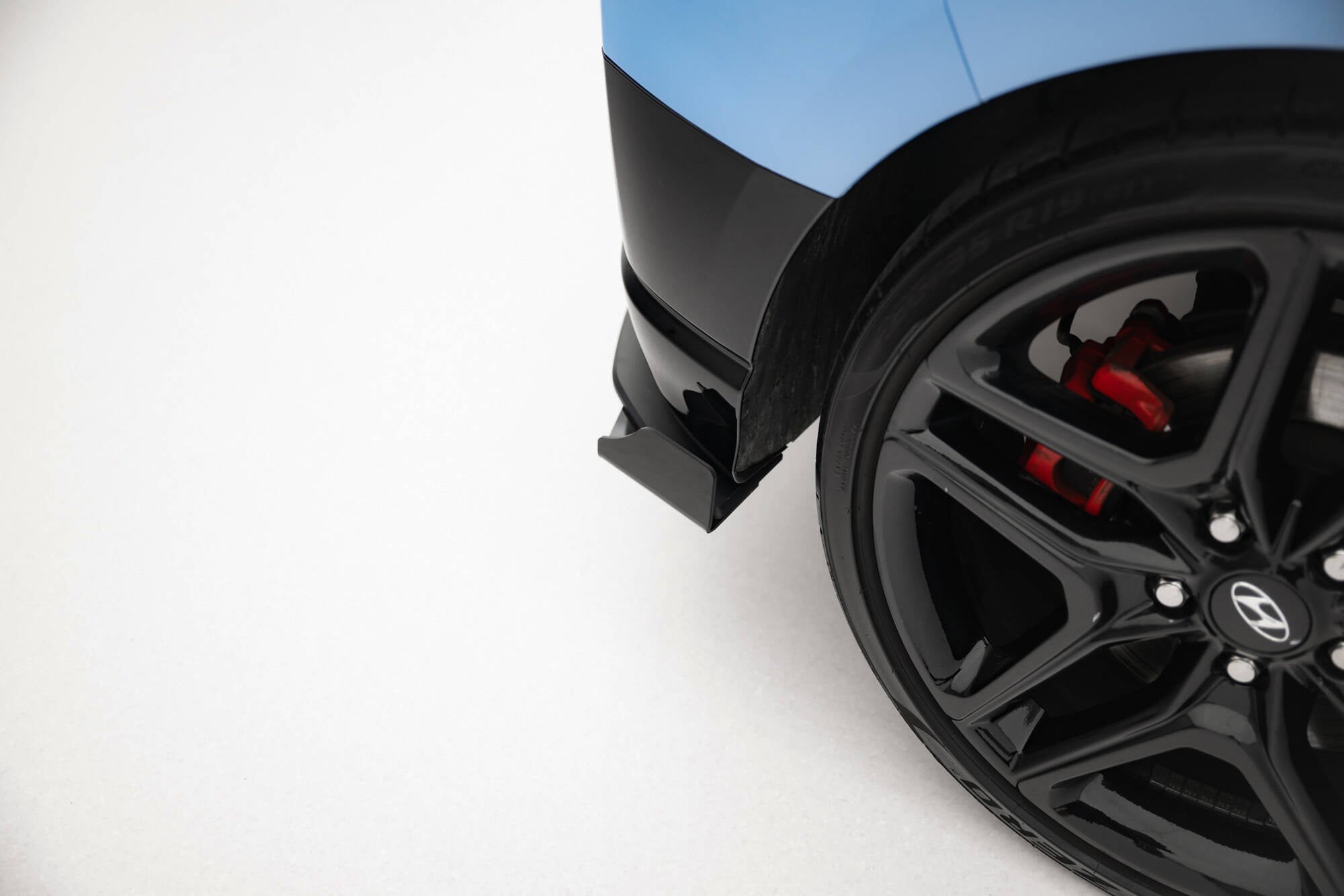 Maxton Design Street Pro Heck Ansatz Flaps Diffusor + Flaps passend für Hyundai Veloster N Mk2 schwarz Hochglanz