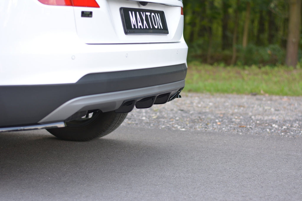 Maxton Design Diffusor Heck Ansatz passend für Hyundai Tucson Mk3 Facelift schwarz Hochglanz