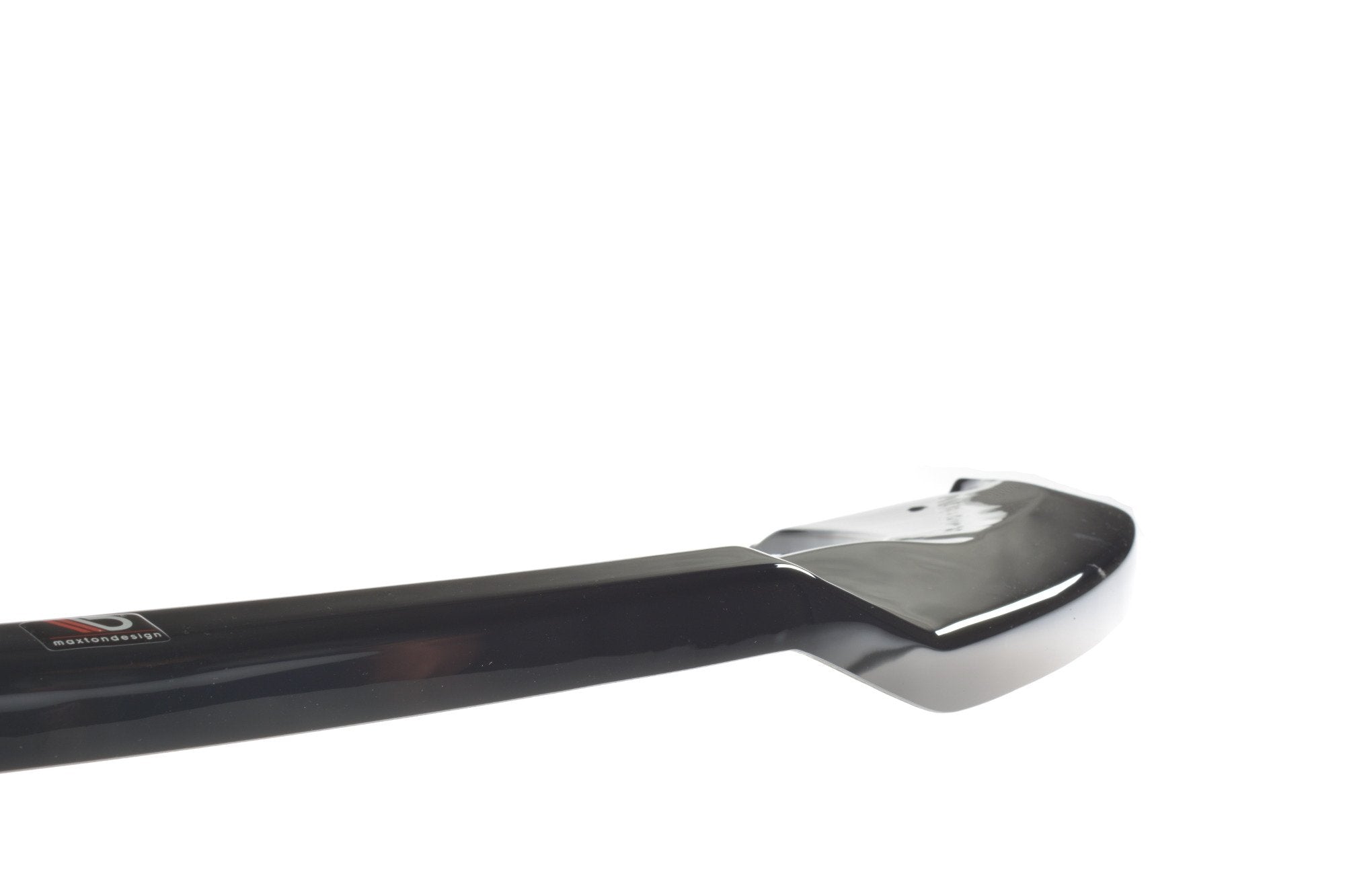 Maxton Design Street+ Spoilerlippe Front Ansatz V.2 passend für TESLA MODEL X schwarz Hochglanz