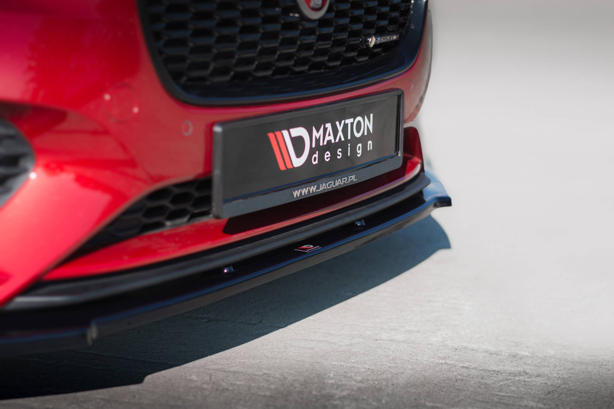 Maxton Design Street+ Spoilerlippe Front Ansatz passend für Jaguar XE R-Dynamic X760 Facelift schwarz Hochglanz