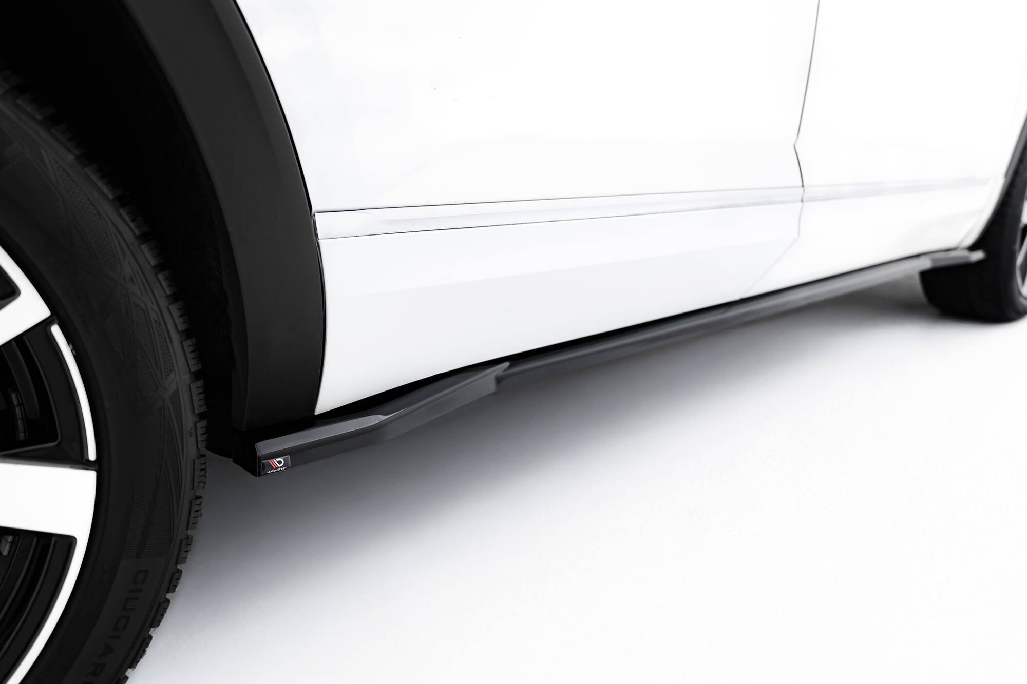 Maxton Design Street+ Seitenschweller Leisten passend für VW Atlas R-Line Mk1 Facelift 2 schwarz Hochglanz