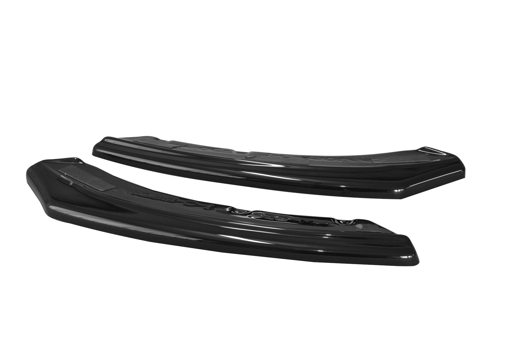 Maxton Design Heck Ansatz Flaps Diffusor passend für Hyundai Genesis Coupe Mk1 schwarz Hochglanz