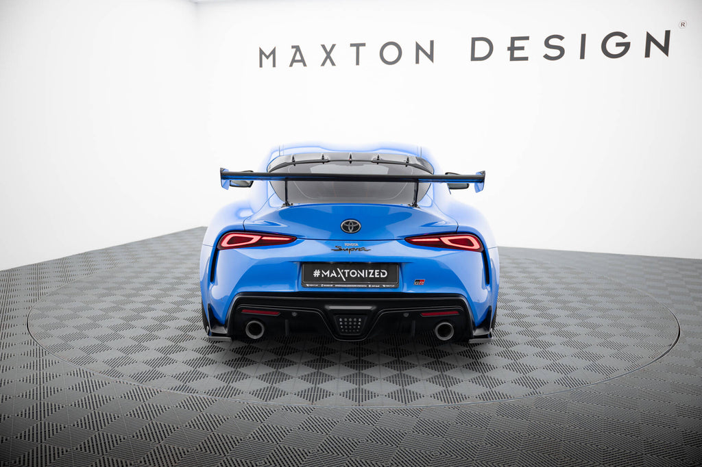 Maxton Design Carbon Spoiler With External Brackets Uprights Toyota Supra Mk5 für Toyota Supra Mk5