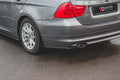 Maxton Design Heck Ansatz Flaps Diffusor für BMW 3er E91 Facelift Carbon Look