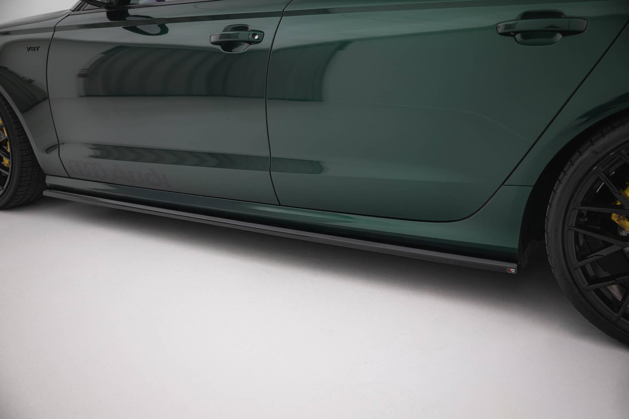 Maxton Design Street+ Seitenschweller Leisten V.2 passend für Audi A6 S-line / S6 C7 schwarz Hochglanz