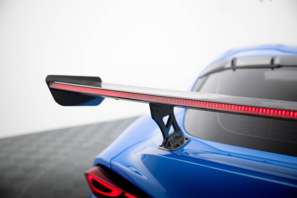 Maxton Design Carbon Spoiler With External Brackets Uprights + LED Toyota Supra Mk5 für Toyota Supra Mk5