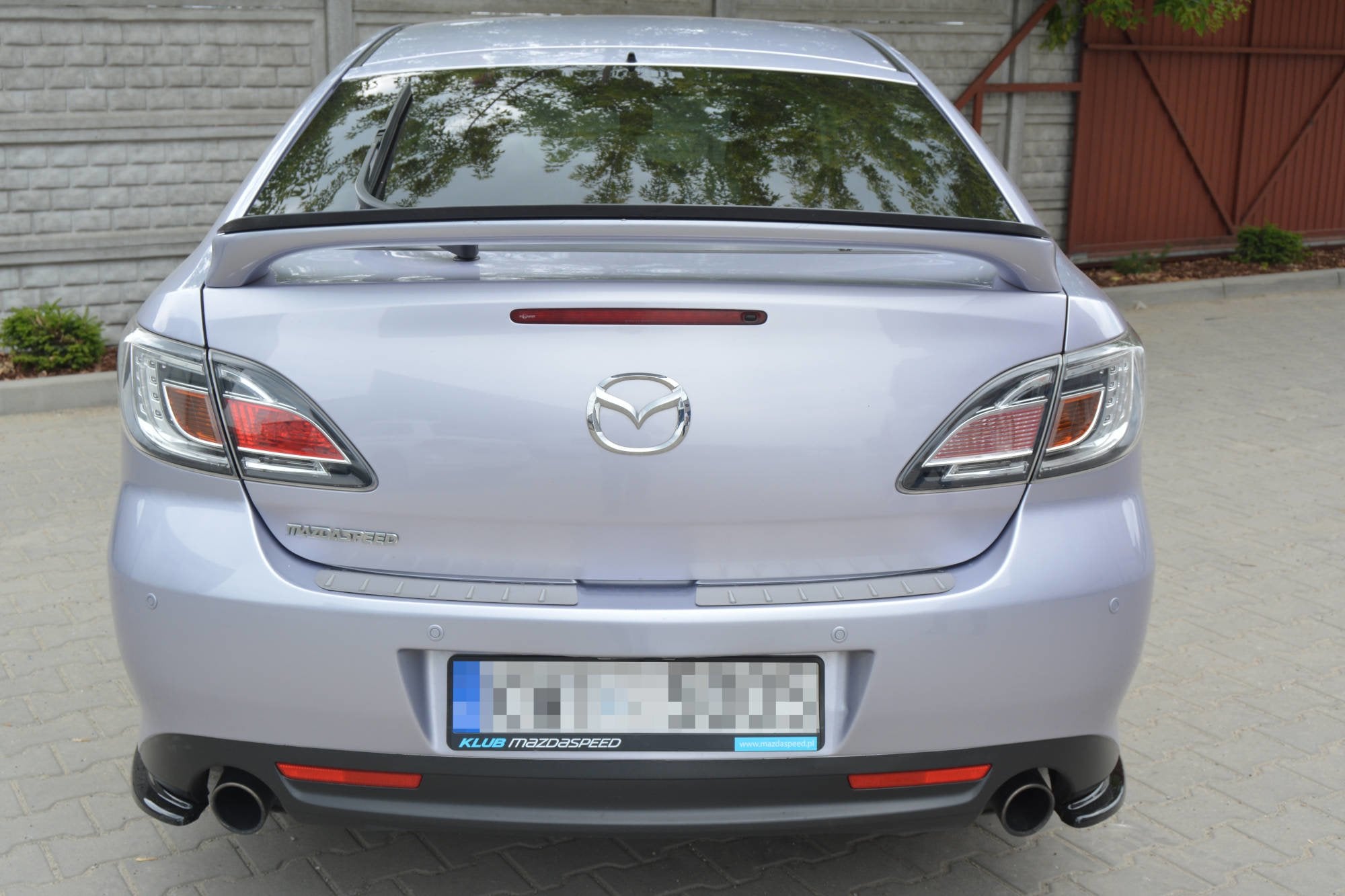 Maxton Design Heck Ansatz Flaps Diffusor passend für MAZDA 6 MK2 SPORT HATCH (GH-SERIES) vor Facelift schwarz Hochglanz