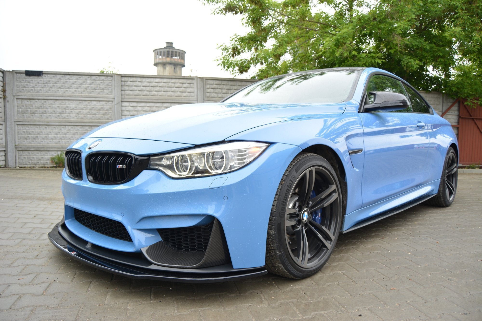 Maxton Design Frontansatz für BMW M4 F82 [2014-2021] | Schwarz Hochglanz | ABS-Kunststoff
