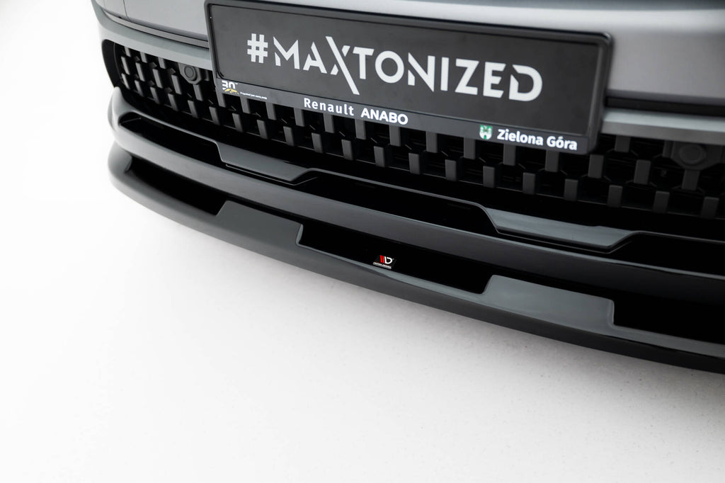 Maxton Design Street+ Spoilerlippe Front Ansatz passend für Renault Austral Iconic / Iconic Esprit Alpine Mk1 schwarz Hochglanz