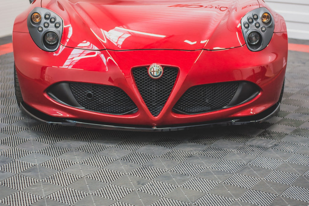 Maxton Design Street+ Spoilerlippe Front Ansatz passend für Alfa Romeo 4C schwarz Hochglanz
