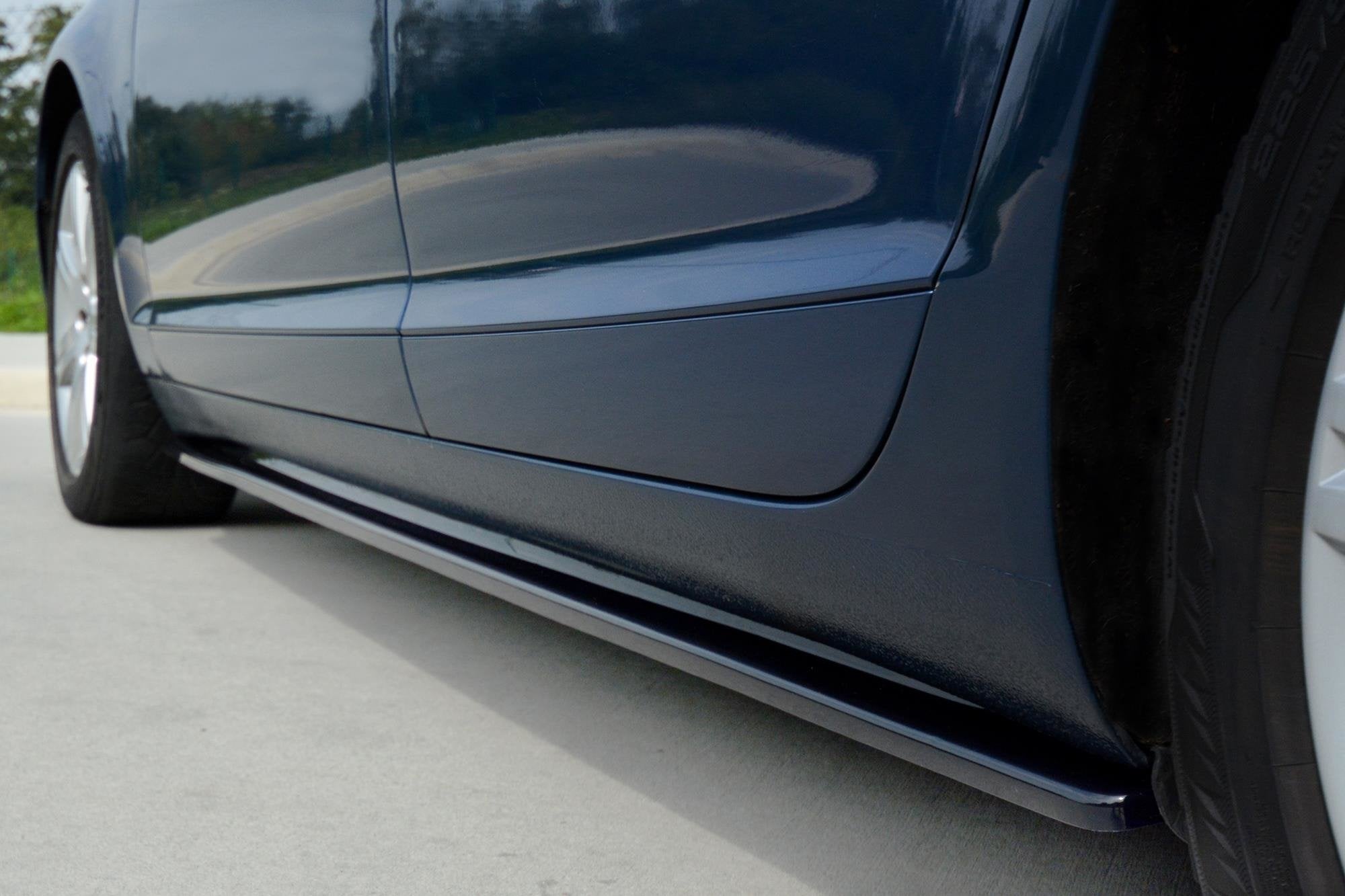 Maxton Design Street+ Seitenschweller Leisten passend für Audi A6 S-Line C6 / C6 Facelift schwarz Hochglanz