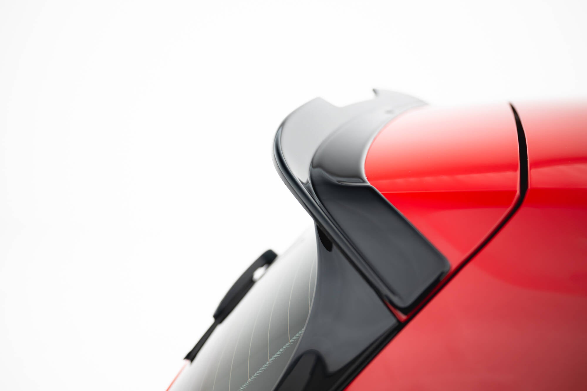 Maxton Design Spoiler CAP V.2 passend für VW Golf R / R-Line / GTI / GTD Mk7 / Mk7 Facelift schwarz Hochglanz