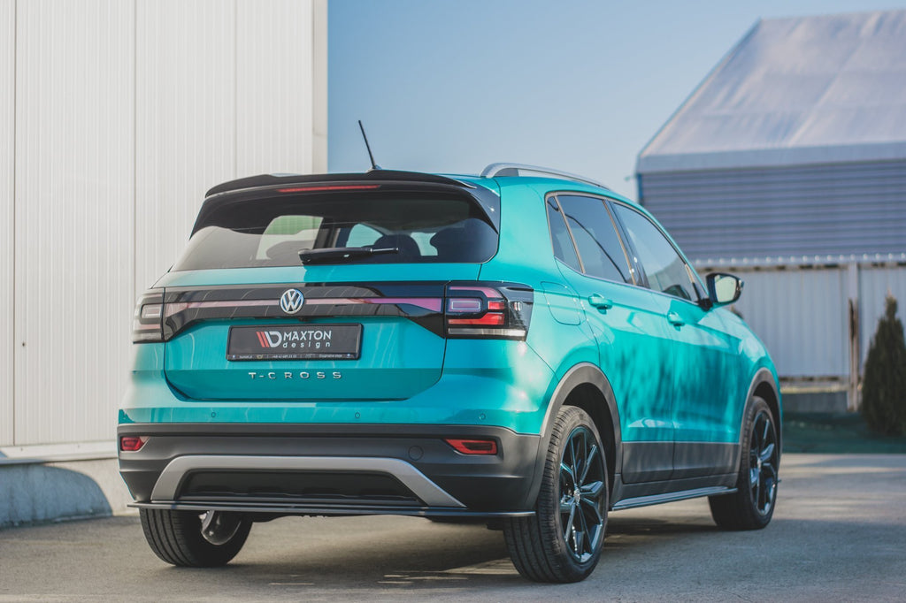 Maxton Design Spoiler CAP passend für VW T-Cross schwarz Hochglanz