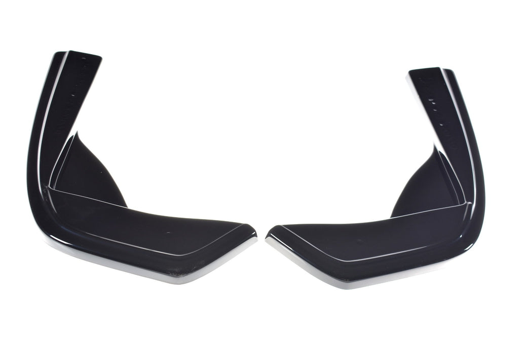Maxton Design Heck Ansatz Flaps Diffusor passend für Mercedes-AMG C 43 Limousine W205 Facelift schwarz Hochglanz