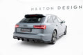 Maxton Design Diffusor Heck Ansatz V.2 passend für Audi A6 / A6 C7 S-line/ S6 C7 Facelift schwarz Hochglanz
