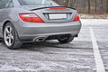 Maxton Design Diffusor Heck Ansatz passend für Mercedes SLK R172 schwarz Hochglanz