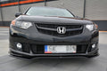 Maxton Design Street+ Spoilerlippe Front Ansatz passend für HONDA ACCORD MK.8 TYPE-S CU-Serie vor Facelift SEDAN schwarz Hochglanz