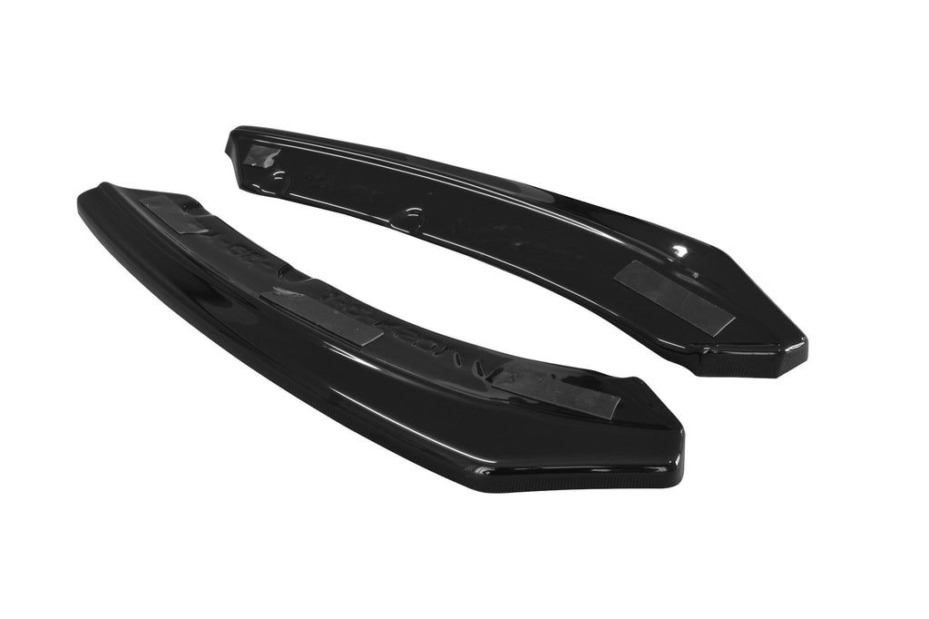 Maxton Design Heck Ansatz Flaps Diffusor passend für Hyundai Genesis Coupe Mk1 schwarz Hochglanz