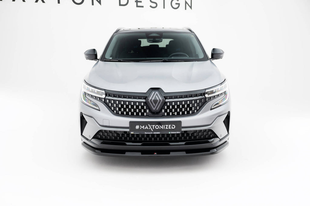 Maxton Design Street+ Spoilerlippe Front Ansatz passend für Renault Austral Iconic / Iconic Esprit Alpine Mk1 schwarz Hochglanz