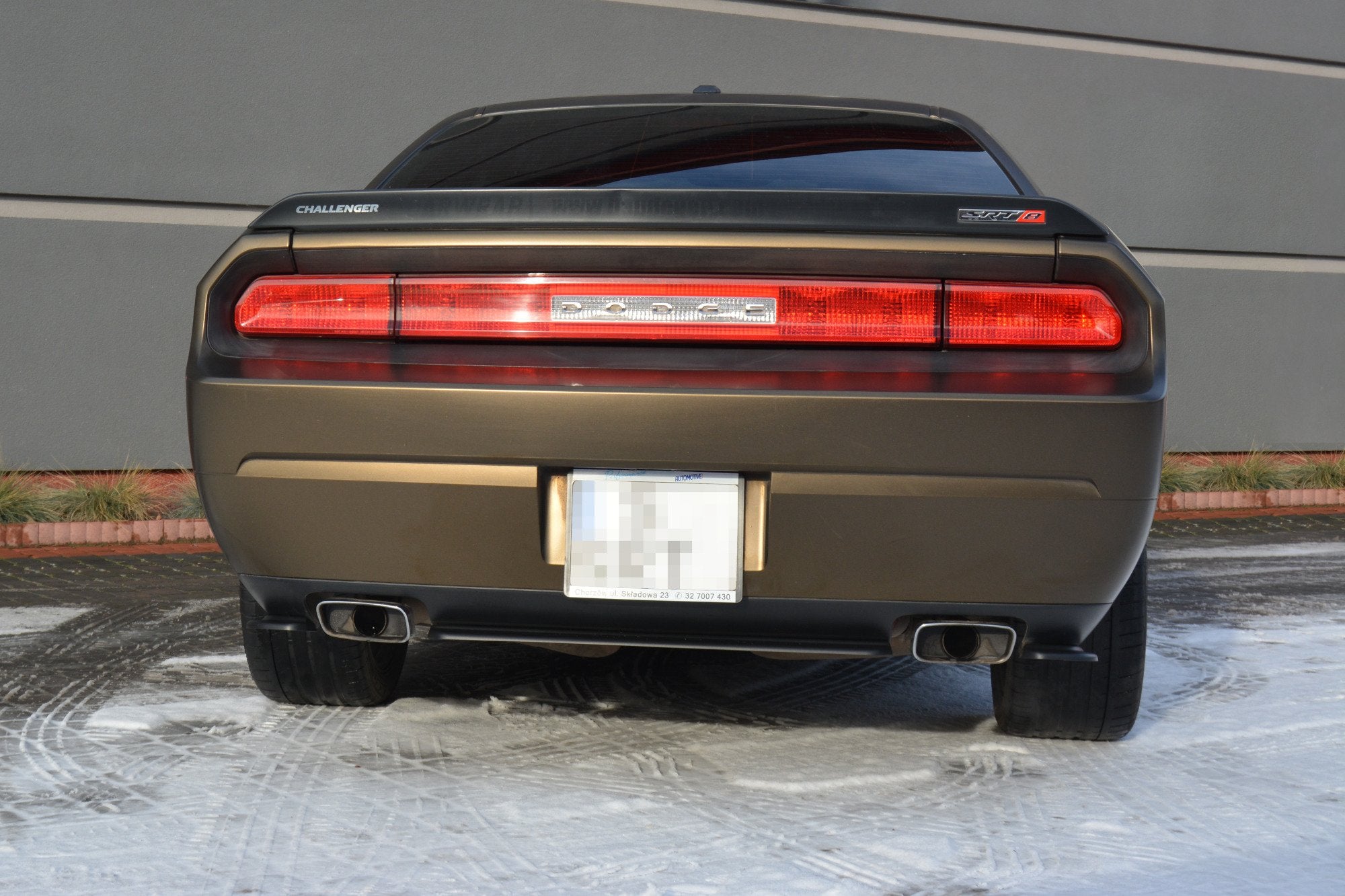 Maxton Design Heckansatz DODGE CHALLENGER MK3. PHASE-I SRT8 COUPE schwarz Hochglanz für Dodge Challenger Mk3