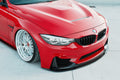 Maxton Design Front Ansatz für + Rahmen Fur Seitlich Lufteinlasse BMW M3 F80 schwarz matt