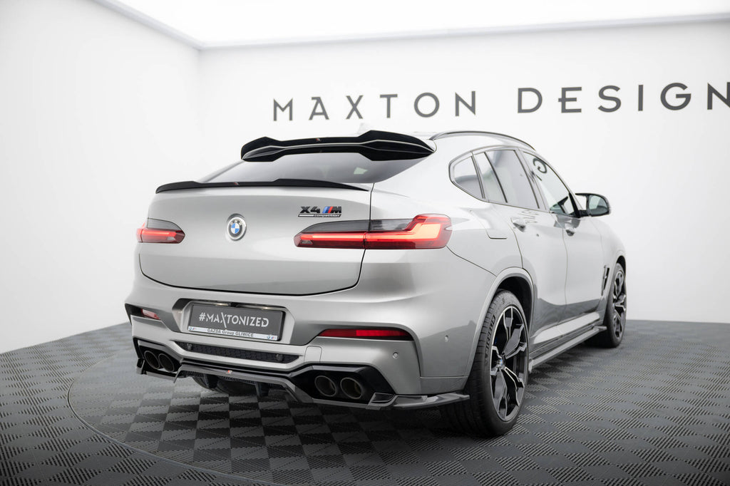 Maxton Design Street+ Mittlerer Diffusor RACE passend für BMW X4 M F98 schwarz Hochglanz