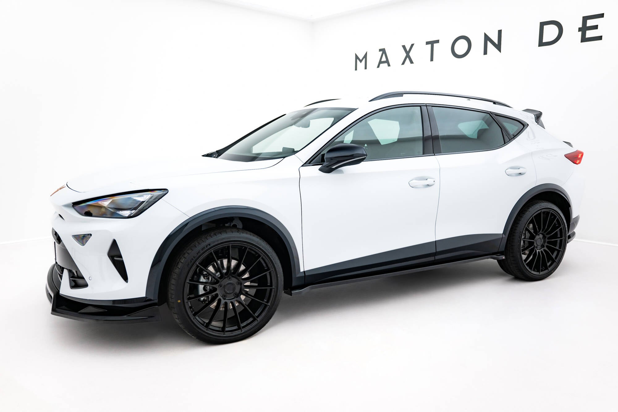 Maxton Design Street+ Seitenschweller Leisten V.2 passend für Cupra Formentor Mk1 Facelift schwarz Hochglanz