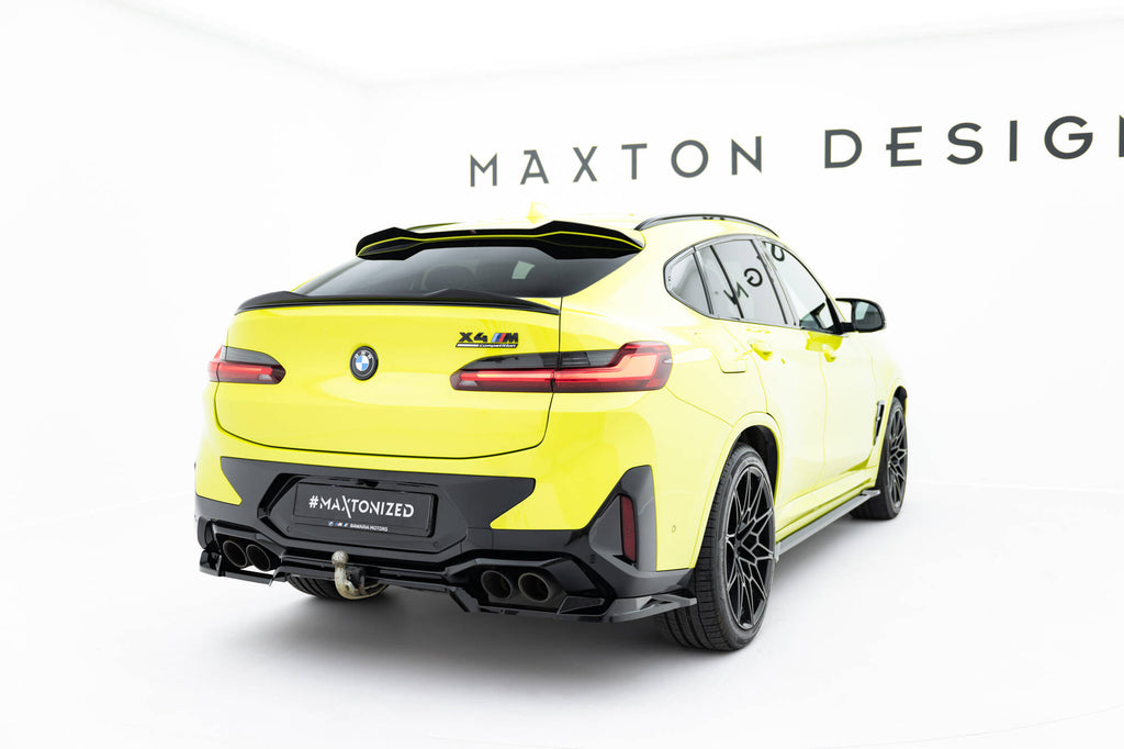 Maxton Design Street+ Mittlerer Diffusor RACE passend für BMW X4M F98 Facelift schwarz Hochglanz